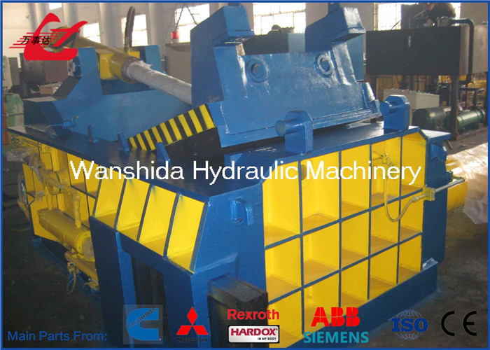 Metal Scrap Baling Machine Diesel Engine Drive With Hopper 1 Year Warranty