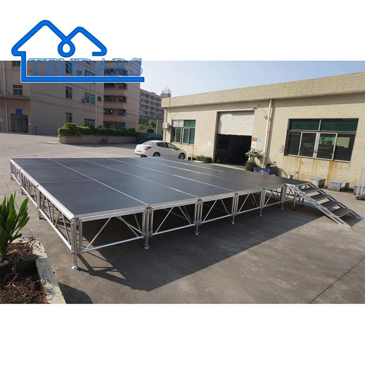 Customizable Shape Aluminum Stage Wedding Stage Event Stage System With Roof Truss For Concert Etc