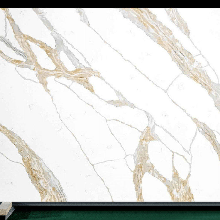 3200x1600x20mm Quartz Countertops Engineered Stone OEM ODM Quartz Stone Sheets