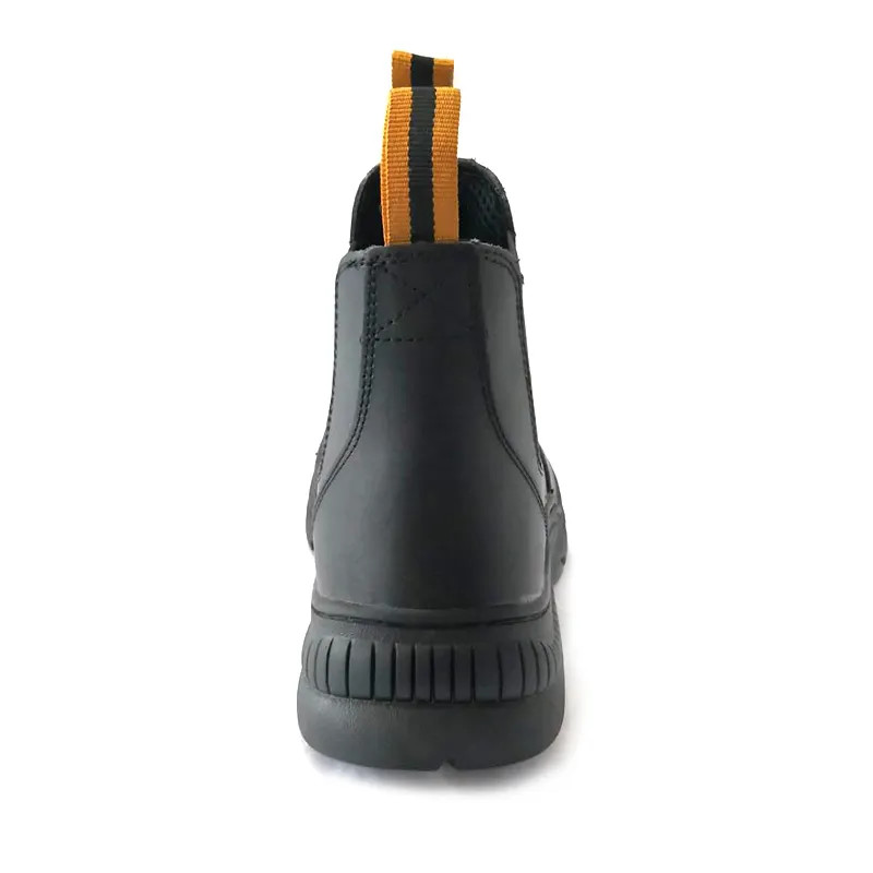 Waterproof Oil Resistant Work Boots , Black Chelsea Steel Toe Work Boots