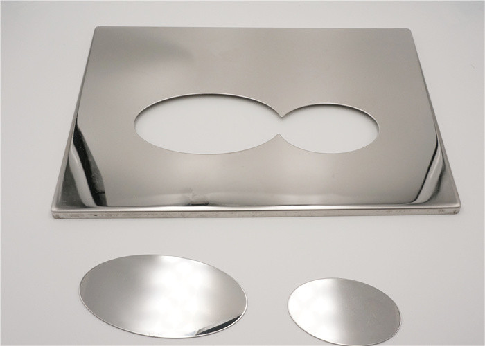 Stainless Steel Toilet Water Tank Cover , Durable Toilet Flush Button