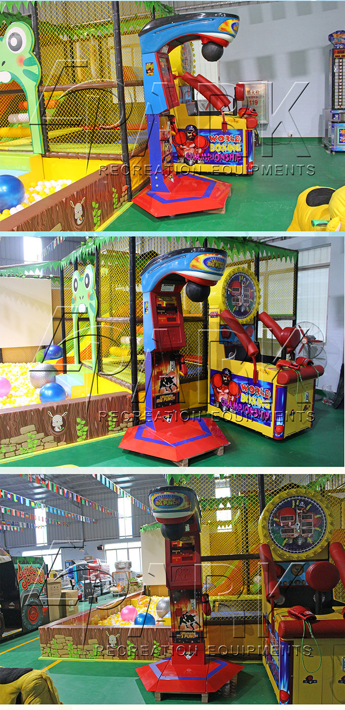 Big Punch Boxing Arcade Game Machine Electric Coin Operated Indoor