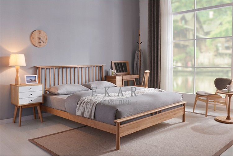 Bed Room Set Modern Adult King Size European Style Wooden Bed