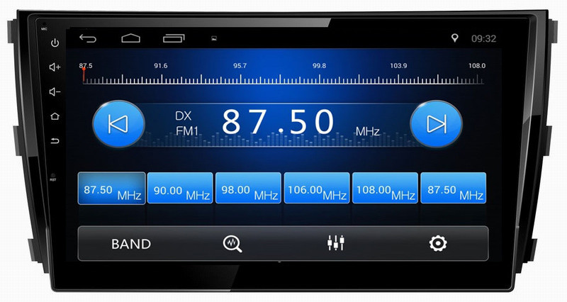 Ouchuangbo car gps head unit media system android 8.1 for Zotye T600 support USB SWC AUX wifi 2+32