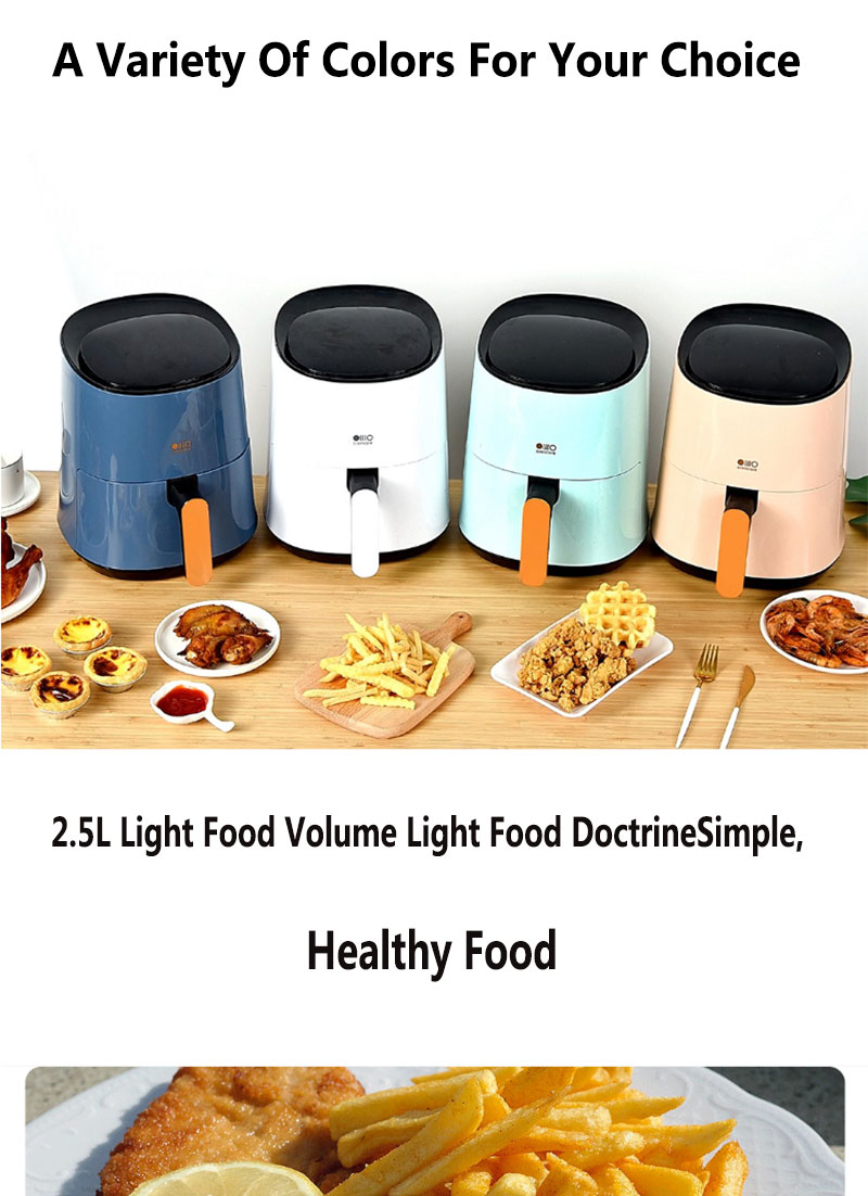 Youpin Silencare Air Fryer 2.5L 1300W Fritadeira Eletrica Led Digital Air Fryer Air Cooker Fryer