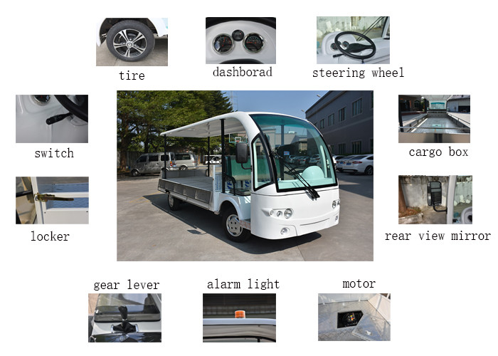 Eco Friendly Two Seater Electric Utility Carts With Max Loading 1500kg