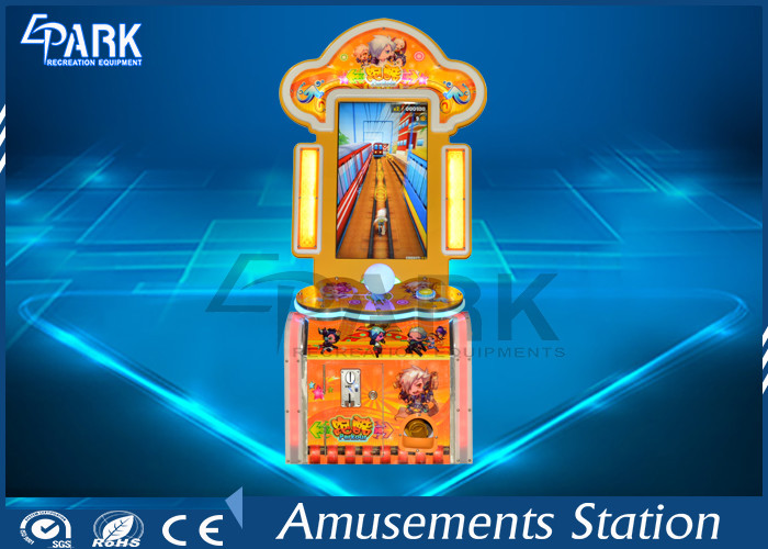 Kids Coin Pusher Subway Parkour Joystick Controlled Amusement Game Machines