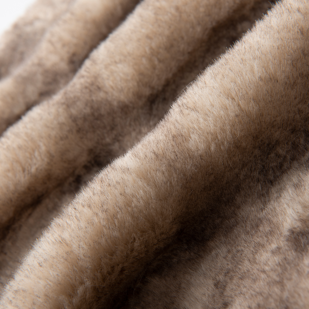 Soft Plush Fabric for Home Textile 100% Polyester Elastic Faux Rabbit Fur 58/60" Width