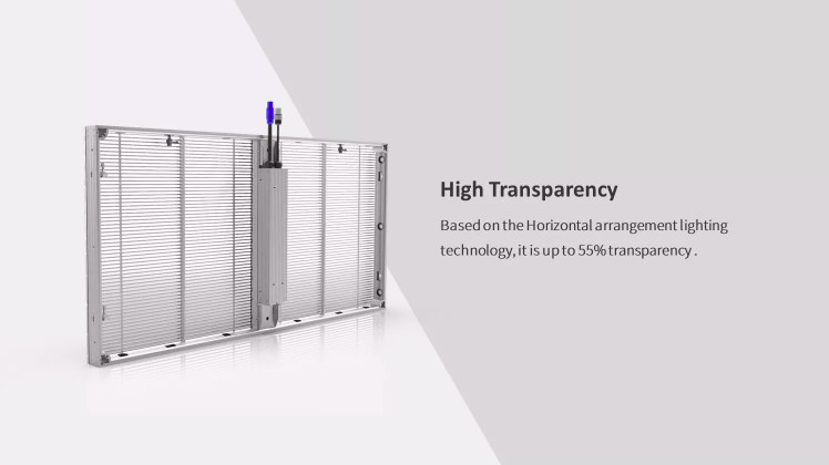 High Transparency 3.91mm Transparent LED Display Screen Indoor Glass Window