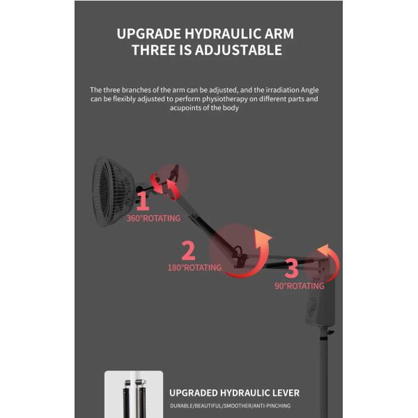 Medical Magic TDP Infrared Heat Lamp Stainless Steel Floor Standing With Flexible Arm