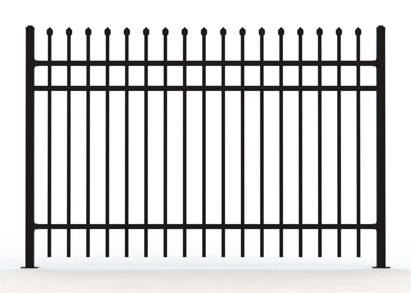 POWDER coated tubular fence panels Hercules Security Fence panels