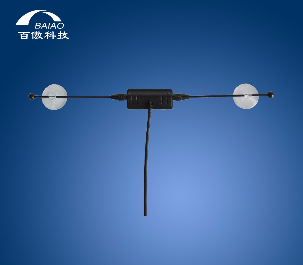 Auto FM Radio 3-28dBi Digital HDTV Antenna Glass Mount With Two Suction Cup