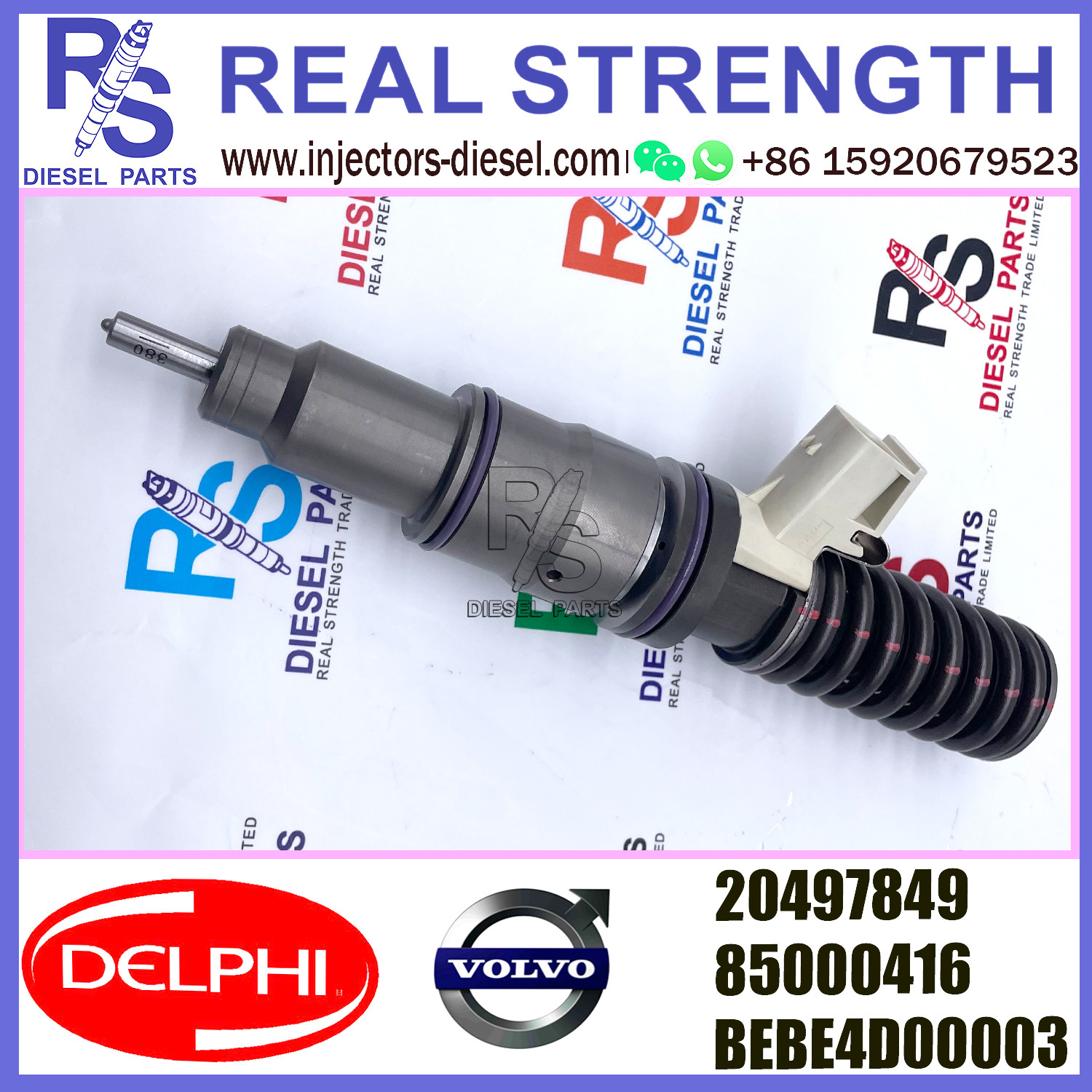 BEBE4D00003 DELPHI Fuel Injector E3.0 20497849 85000416 For V-O-L-V FH12 TRUCK