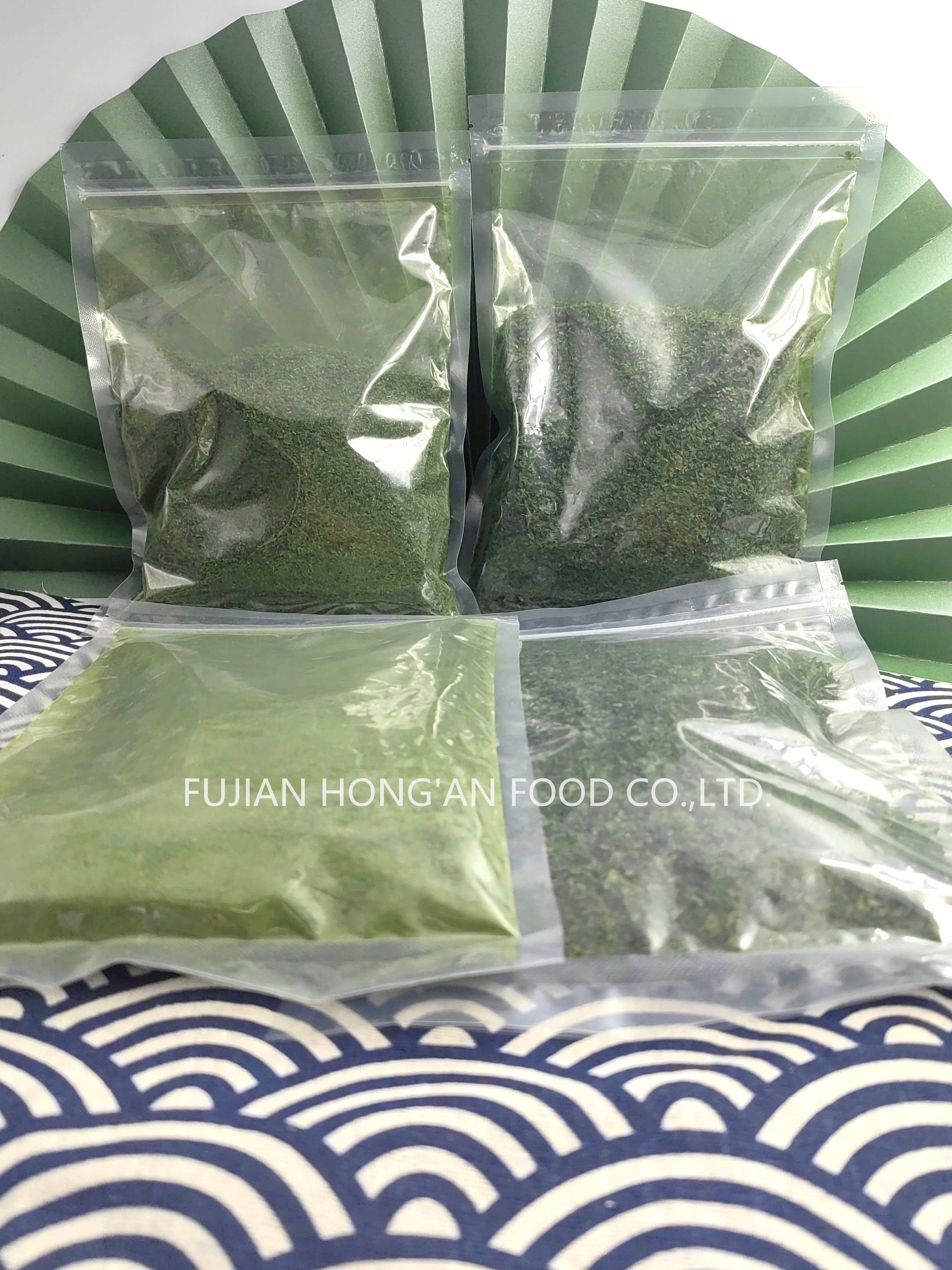 Healthy Aonori Seaweed Powder Green Laver Seaweed Umami Flavor Custom