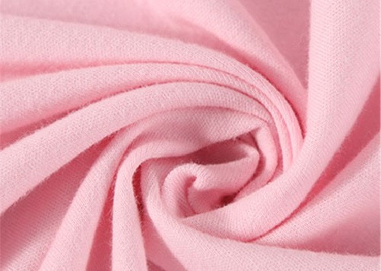 The factory direct sale 40s100% cotton double-sided knitted fabric baby's drool towel fabric