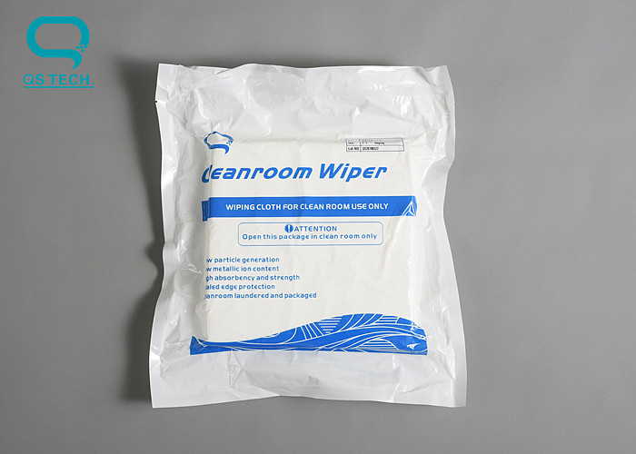 120g/M2 Dust Free Polyester Cleanroom Wipes 9x9in Non Sterilized