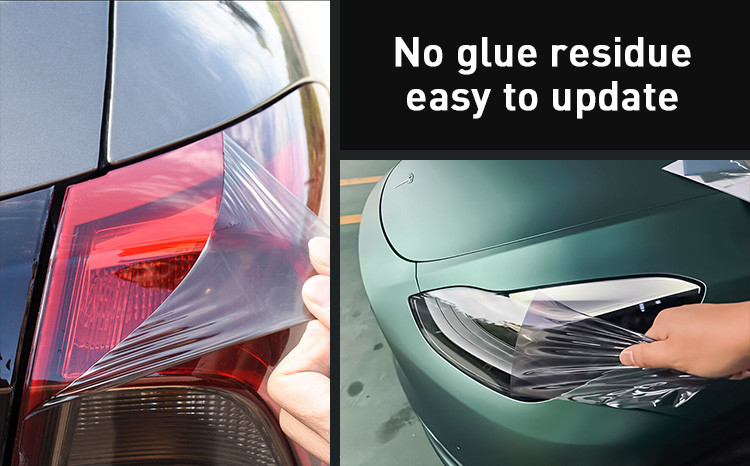 More Colors PVC Car Headlight Tint Film Glossy 4.5mil Colorful Protect Car Light Film