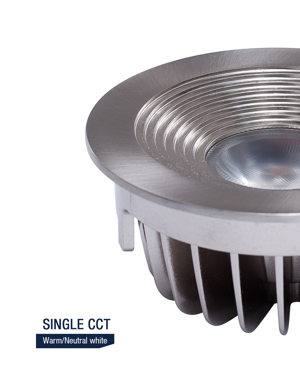 Diameter 80mm Dimmable LED Downlights Recessed IP54 9W 220-240V Trimless