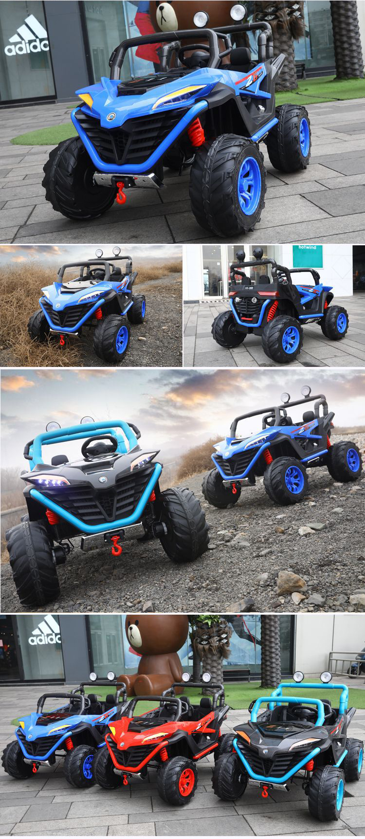 Remote Control Ride On Cars Toys for Kids Plastic SUV 12v Battery Electric Four Wheel