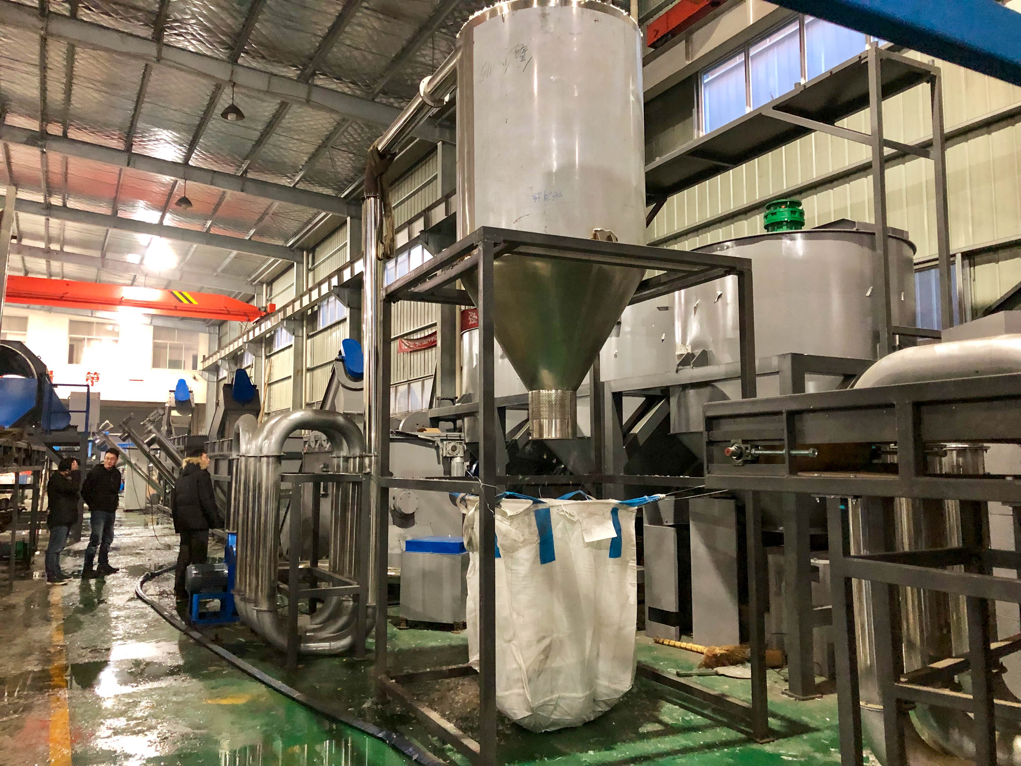 HDPE Waste Film Recycling Line Agricultural 3000kg/H LDPE Machine
