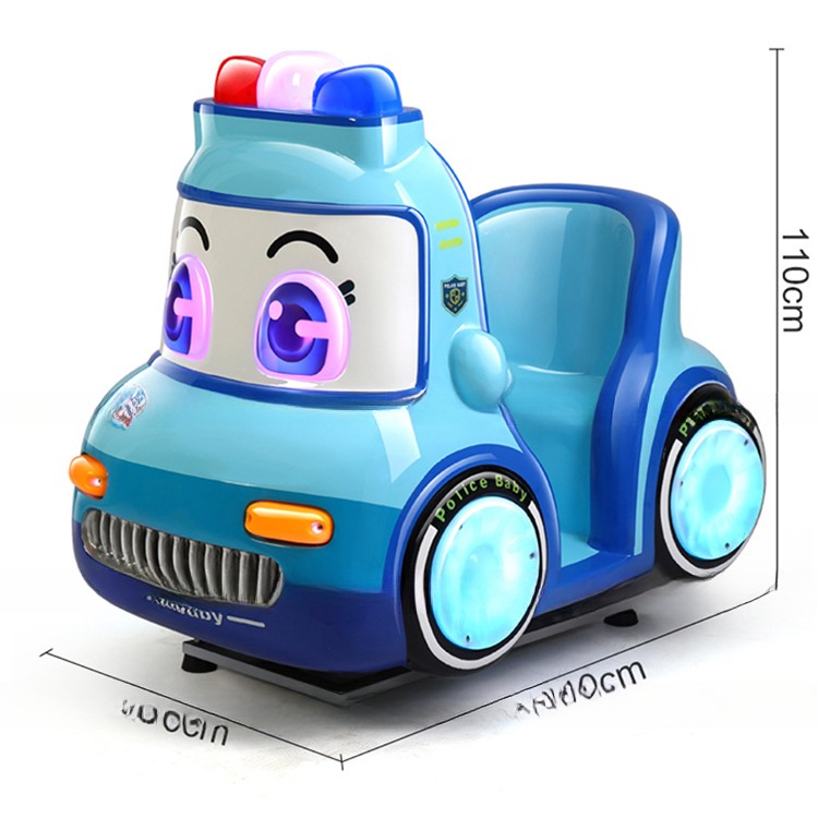 Rocking Machine Coin-operated Rocking Car Supermarket Children's Playground Commercial Electric Fiberglass Coin Pusher >3 Years