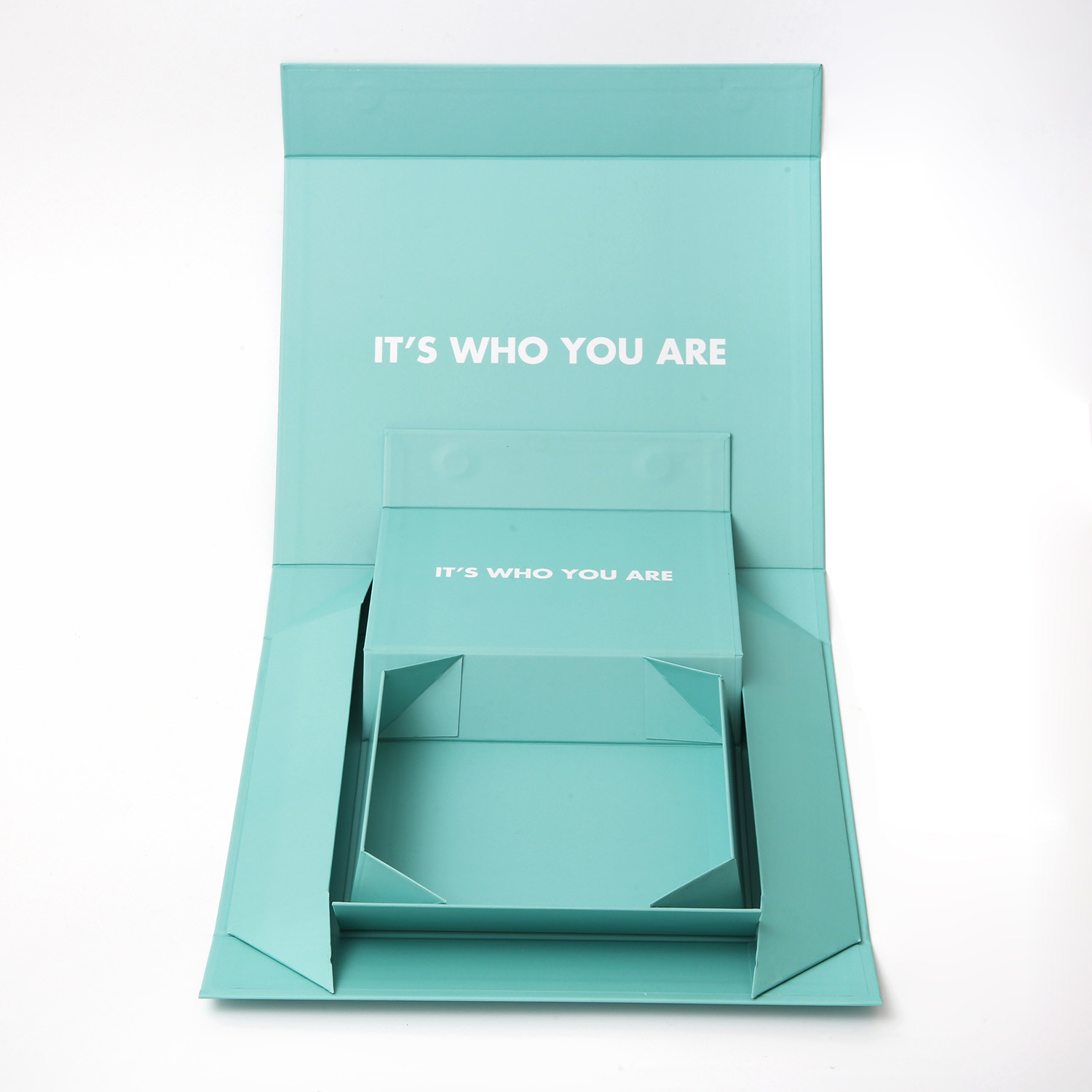 PDF Foldable Magnetic Gift Box Gold Foil Logo Garment Shoes Packaging