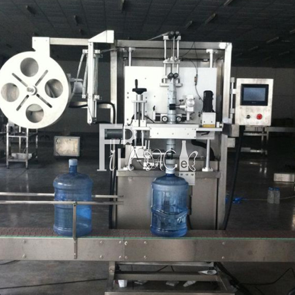 Human Machine Screen Plastic Barrel PVC Bottle Labeller