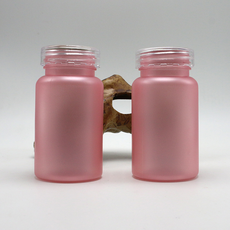 Pharmaceutical Grade 100cc PET Frosted Plastic Pill Bottle with Child Proof Screw Cap