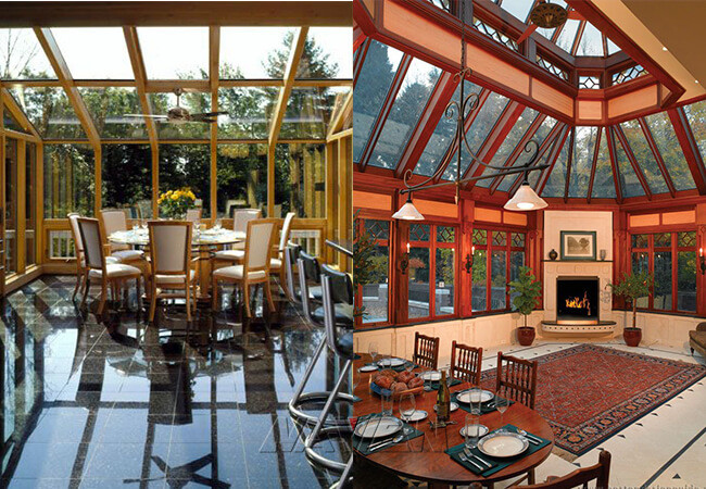 Herringbone Roof Beach Themed Sunroom Corner Atrium Cabin Closed In Cottage