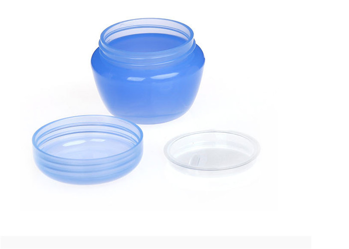 Recycable Plastic Cosmetic Jars Orange / Translucent Color Small Volume