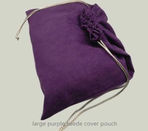 China large purple velvet suede drawstring shoes dust bag shoes organizer bag on sale