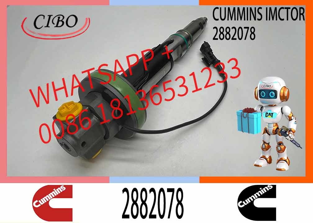 Common Rail Fuel Injector 288-2078 2882078 F00BJ00002 F00BJ00003 for Cummins QSK19 QSK60 Engine