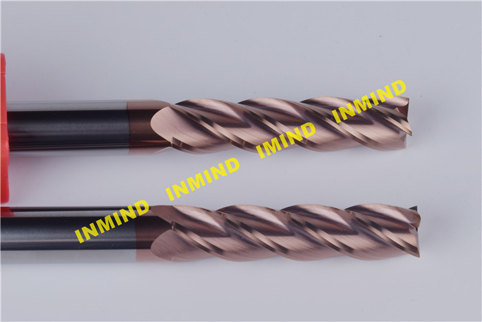 Carbide Machining Tialn Coated Square End Mill With 40 mm Cutting Length