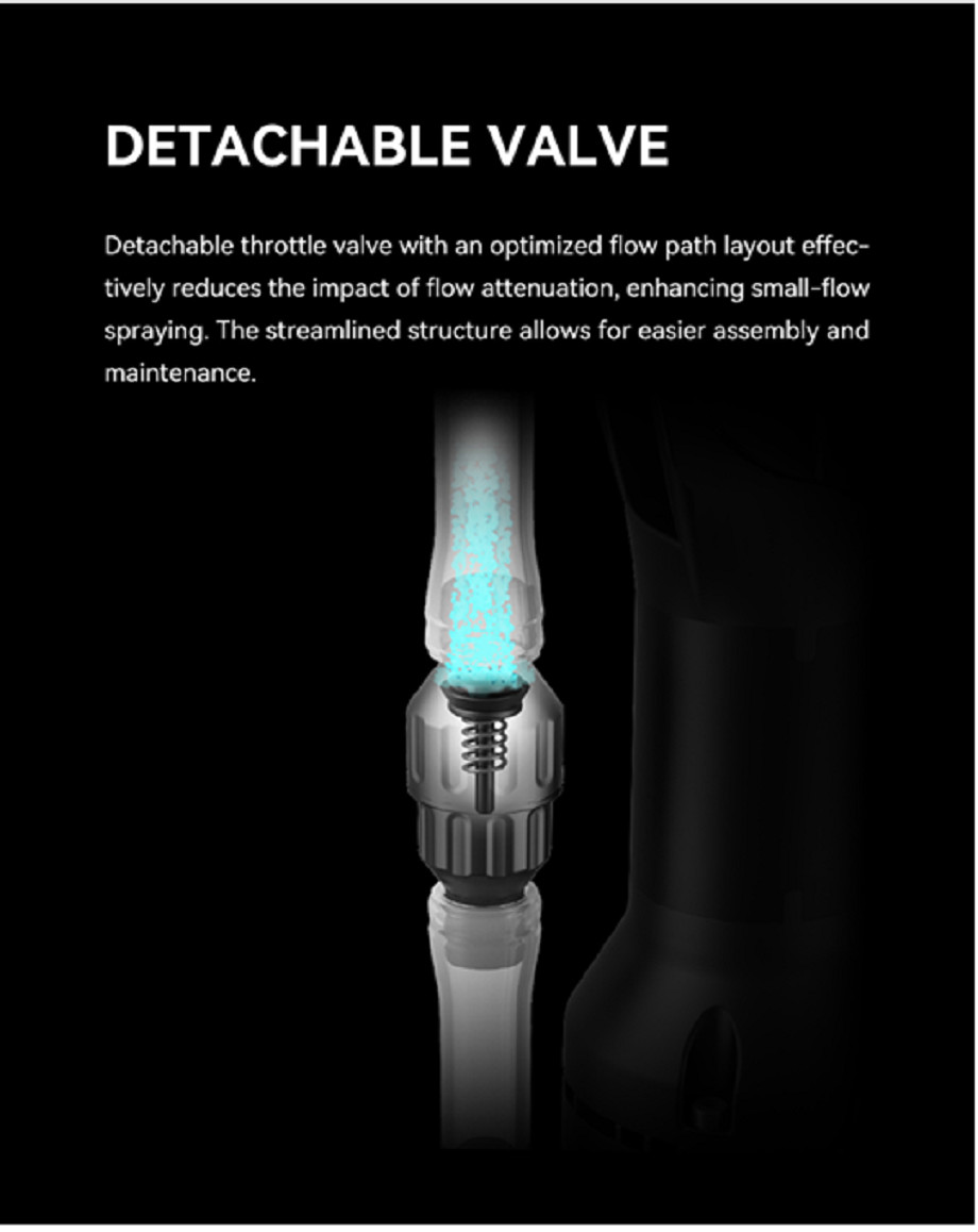 Agricultural Drone Centrifugal Nozzle with 10L/min Flow Rate, Detachable Valve, and Enhanced Cooling System for Precise Pesticide