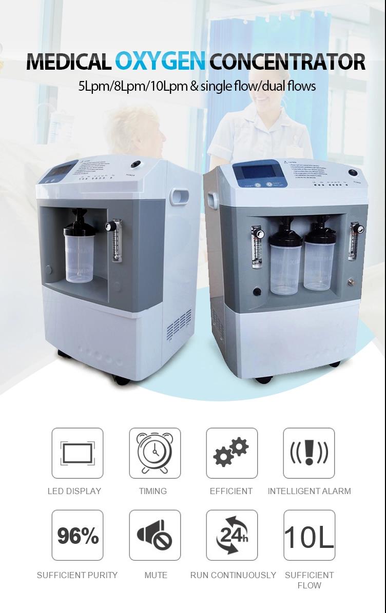 Cheap Price Stock PSA 10LPM 93% Concentration Home Oxygen Concentrator 1L-10L