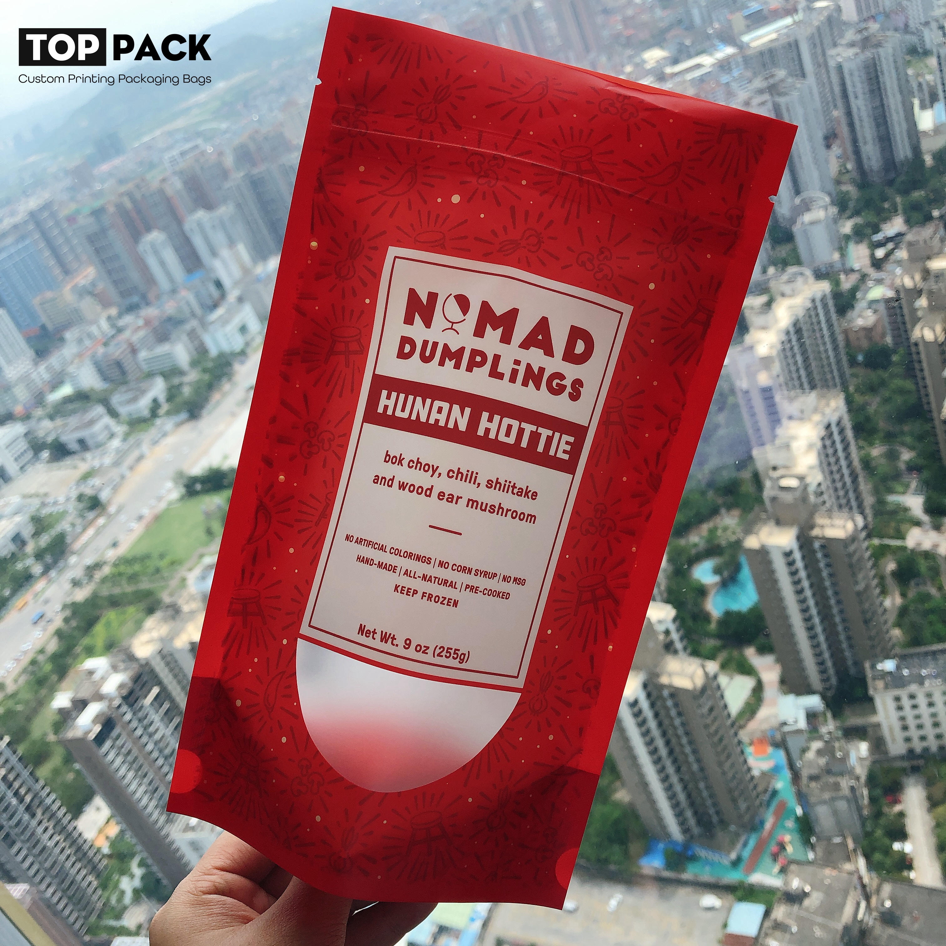 Matte Finished Plastic Laminated Stand Up Pouch Banana Chips Packaging Bag