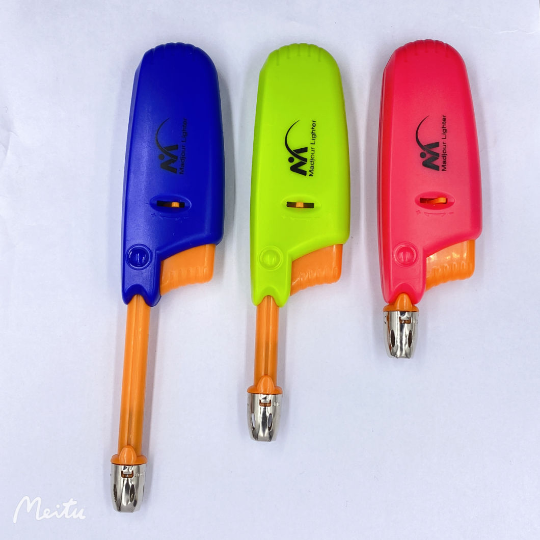 Factory Wholesale Cheap Price BBQ Torch Lighter, Transparent Color in Good Quality