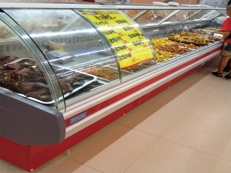 High Effiency Supermarket Projects Providing Drinks Display Glass Door Chiller Freezer