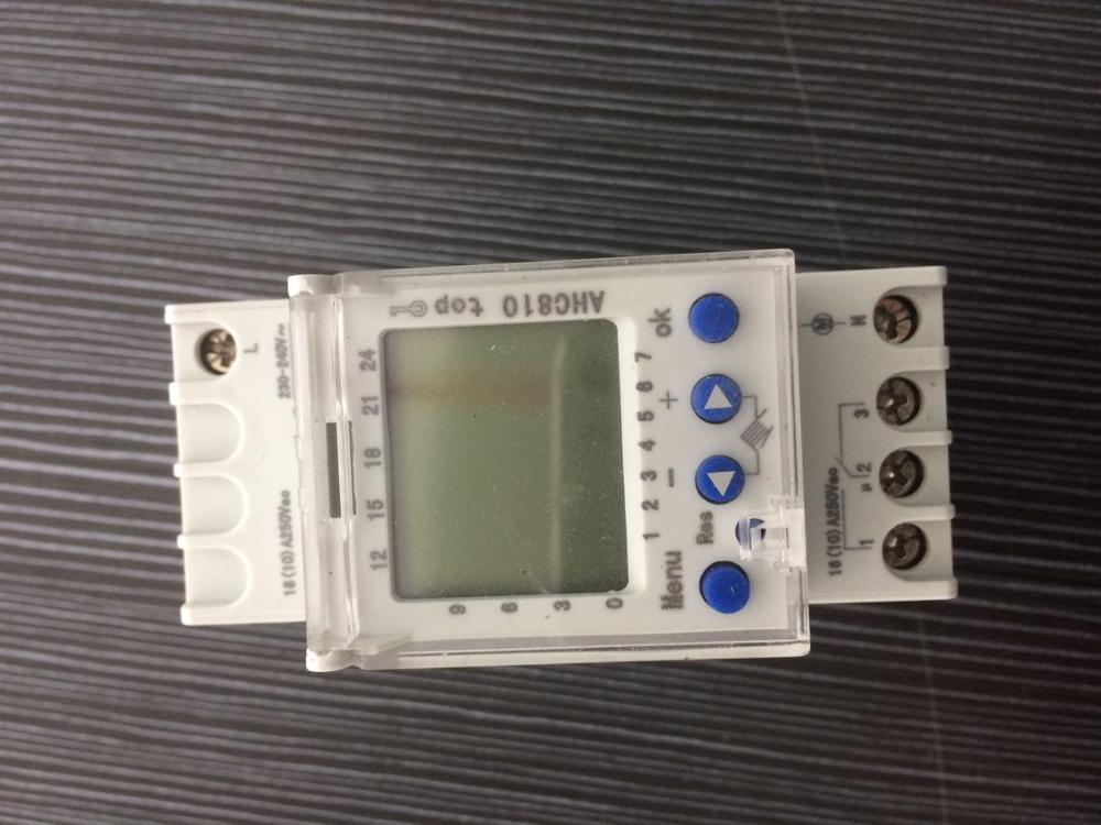 AHC812 220V weekly programmable hour meter digital timer switch