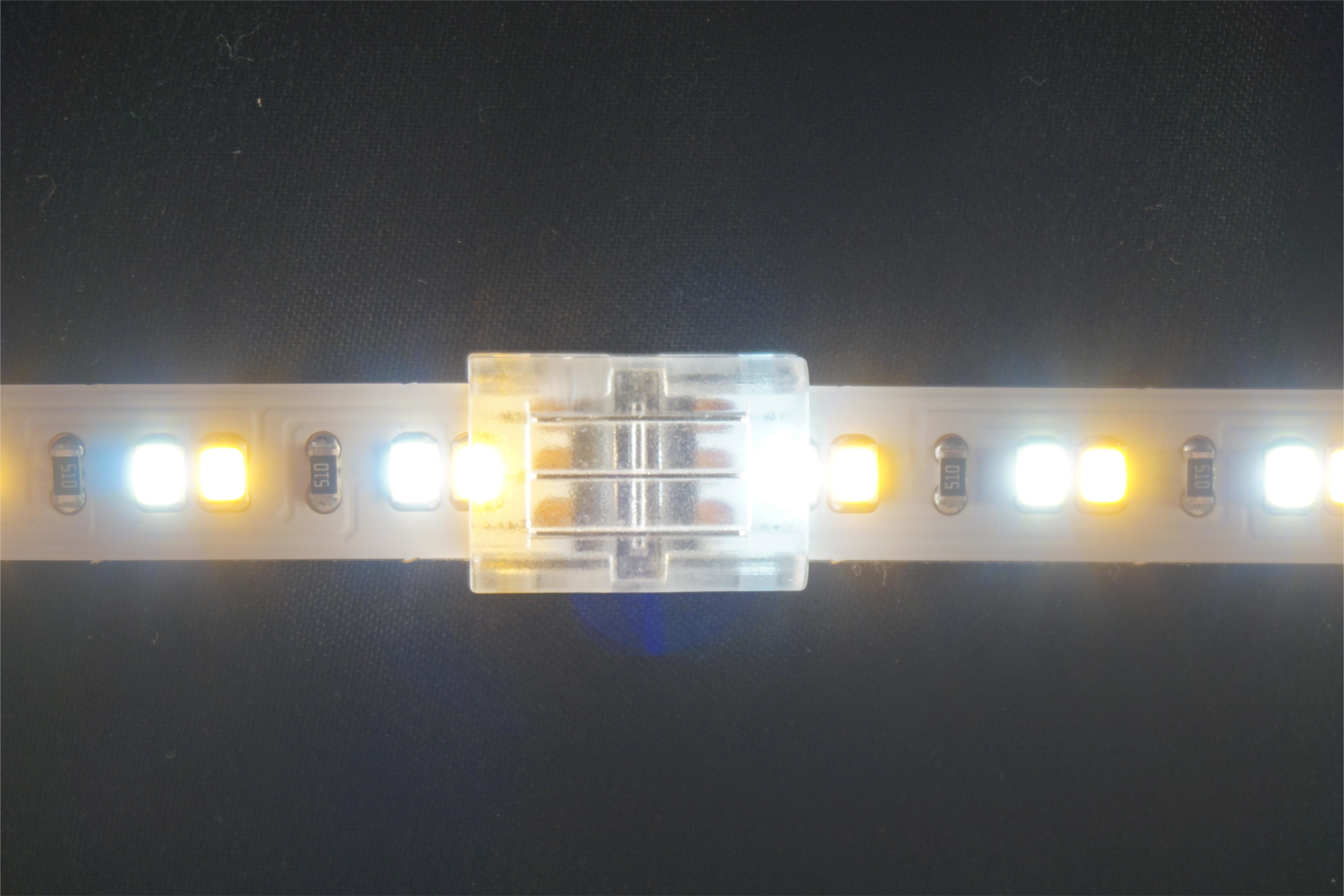 3 PIN 10mm PCB To PCB SMD Solderless LED Strip Connector Transparent