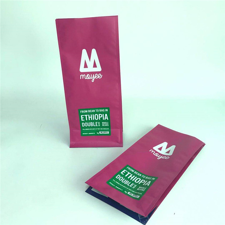 Aluminum Foil Flat Bottom MOPP VMPET Plastic Pouches Packaging