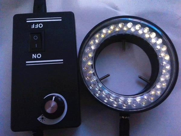 LED ring light microscope optic parts UV ultraviolet radiation purple light