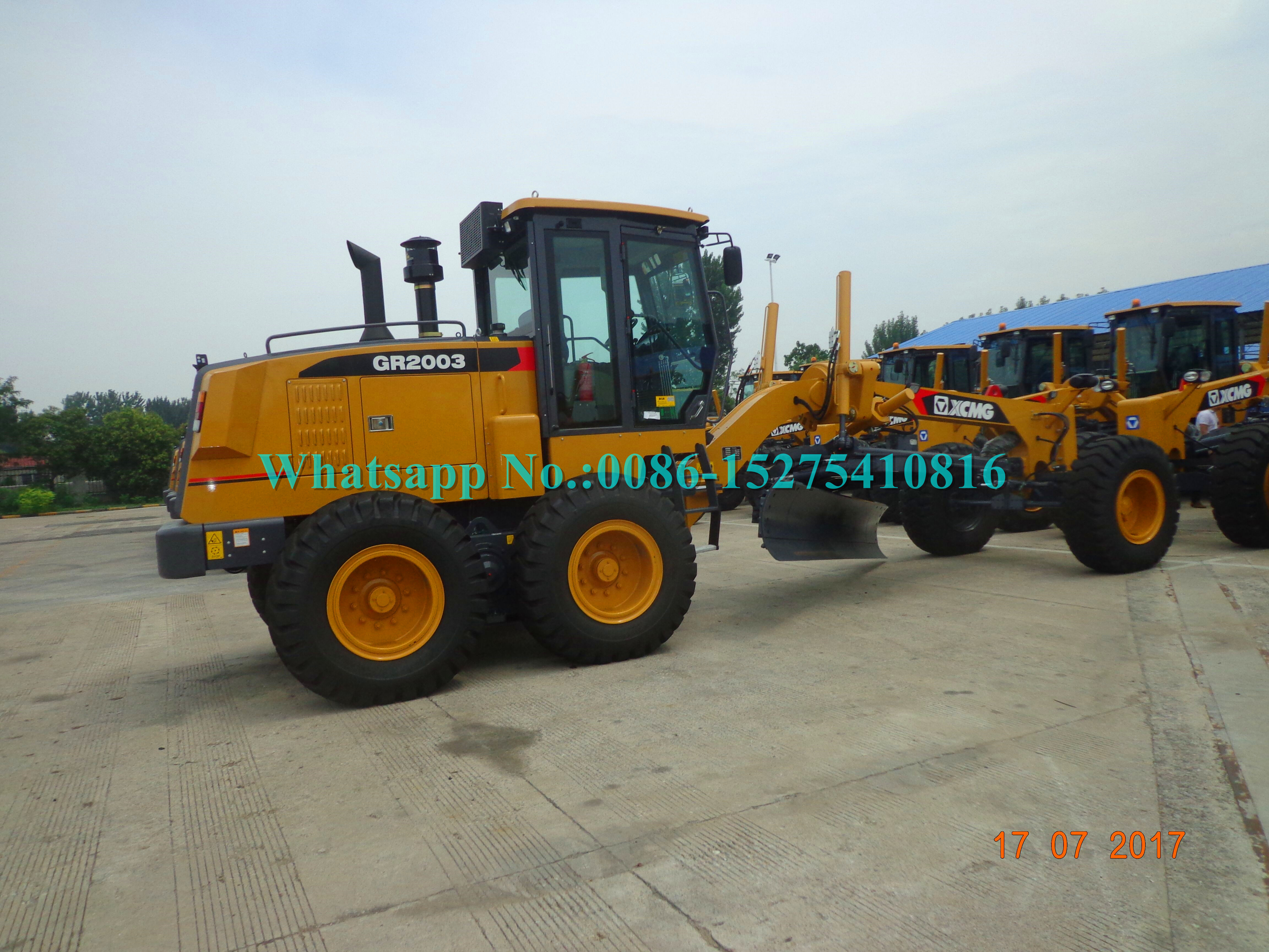 215HP 16 Ton Road Construction Machinery XCMG Motor Grader With Load Rotation