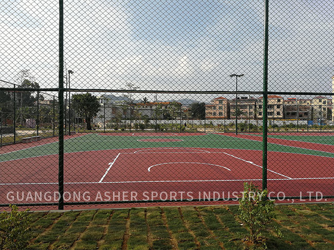 Slip Resistant Acrylic Sports Flooring Badminton Court Use Environmental Friendly