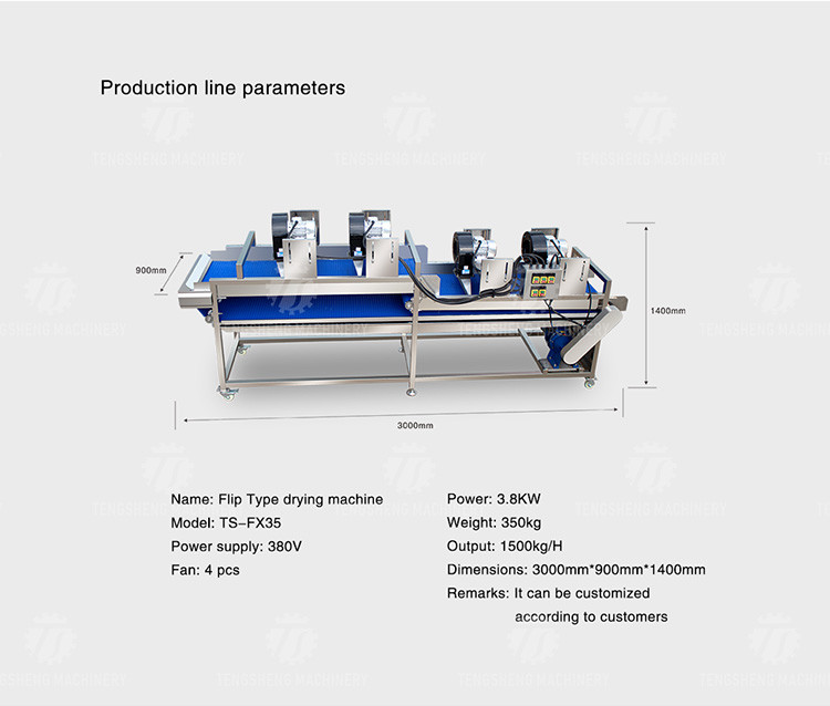 Automatic Dewatering Dehydrator Vegetable Mesh Conveyor Belt Drying Machine