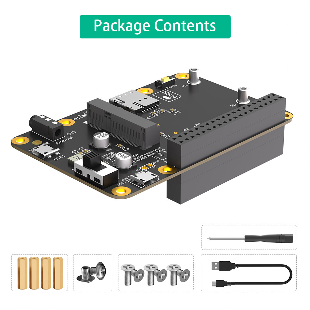 OEM 3G 4G & LTE Base HAT For Raspberry Pi Asus Tinker Board