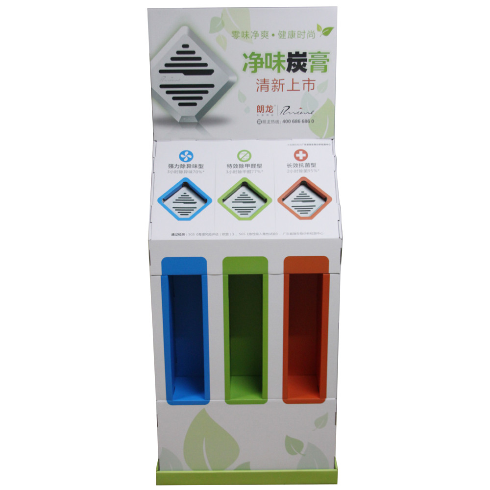 BWCD201918 Car fragrance Corrugated Merchandiser Display ecyclable Cardboard Floor Display Stands