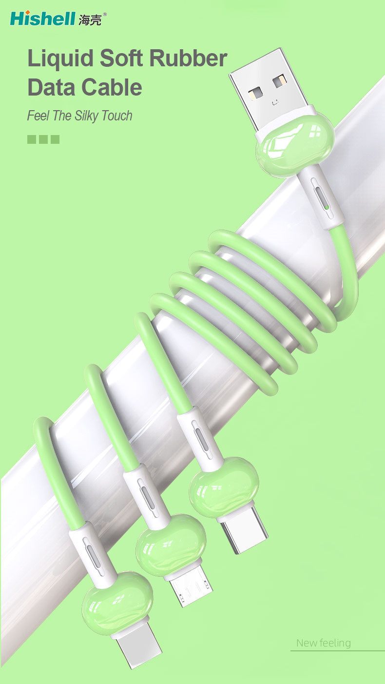 Anti Oxidation Long Mobile Phone Charging Cable Length 120CM Antiwear