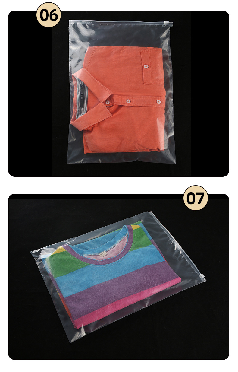 LDPE CPE/EVA/PVC Eco-friendly Zip Lock Clothing Plastic Zipper Bag with Venting Hole