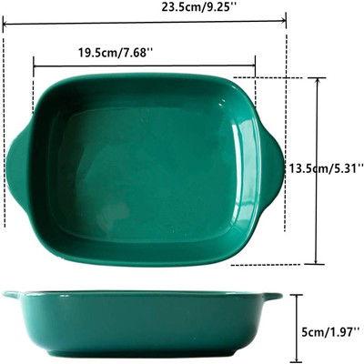 Small Rectangular Ceramic Baking Dish For Oven Ovenware Bakeware